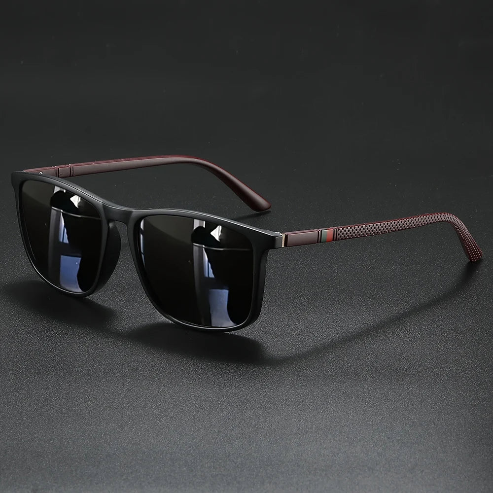 2Pcs Luxury Square Vintage Polarized Cycling Sunglasses UV400 Men Women Fashion Eyewear Travel Driving Fishing Sun Glasses