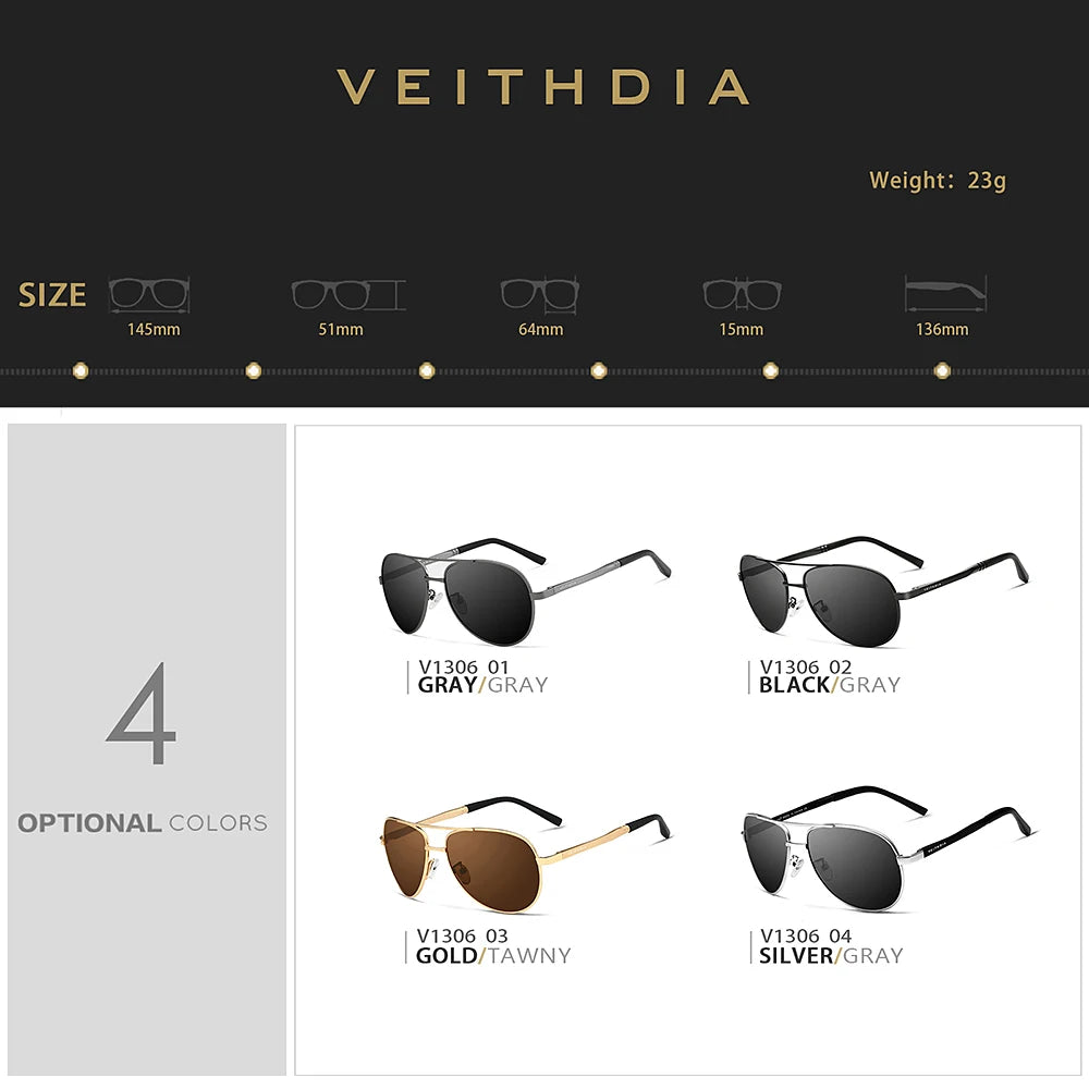 Brand Sunglasses Men Polarized UV400 Sun Glasses Outdoor Sports Driving Male Women Eyewear Accessories for Female 1306
