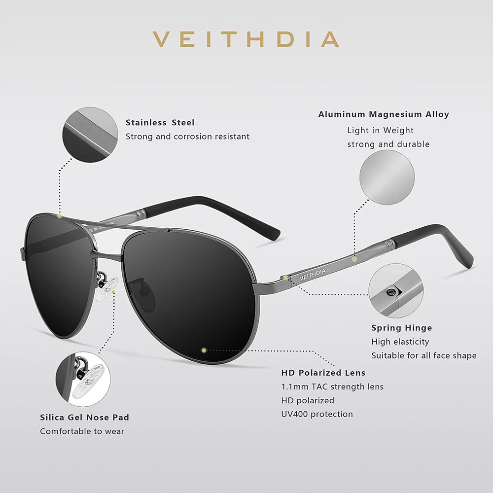Brand Sunglasses Men Polarized UV400 Sun Glasses Outdoor Sports Driving Male Women Eyewear Accessories for Female 1306
